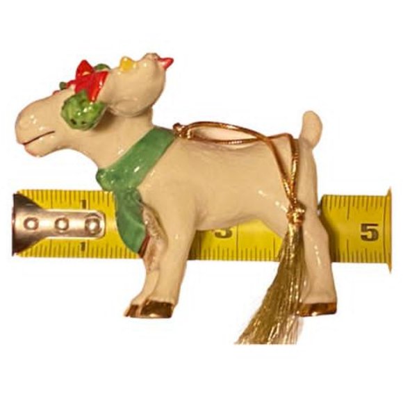 2019 Lenox Under the Mistletoe with Marcel the Moose Ornament - Picture 9 of 9
